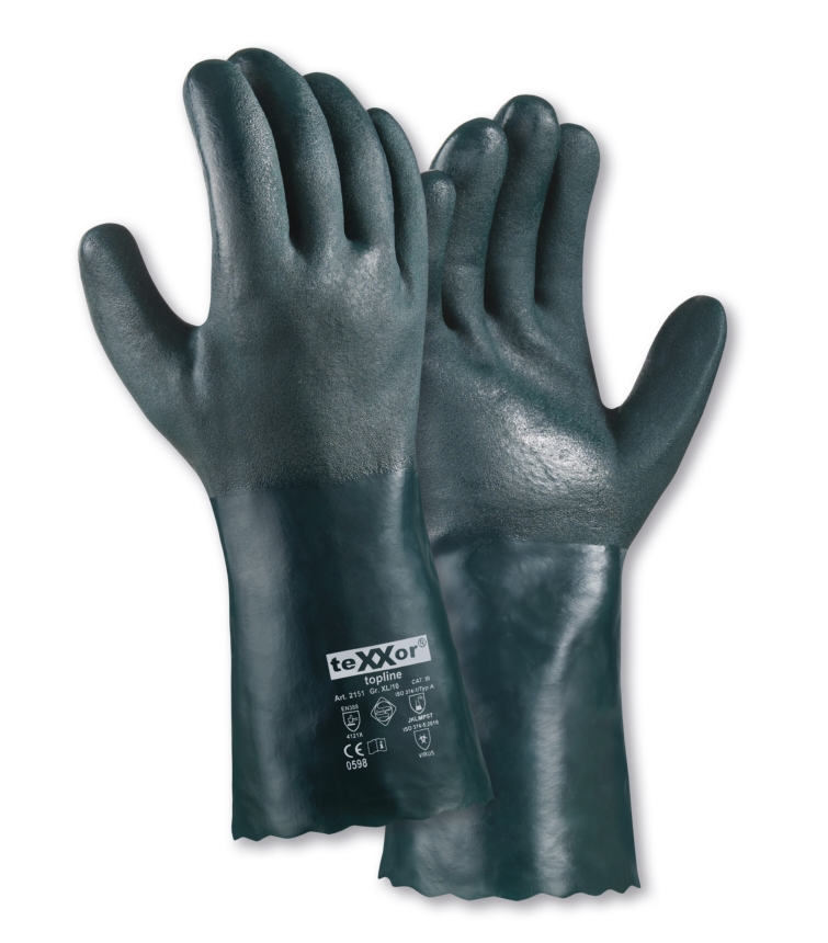teXXor® Chemikalienschutz-Handschuhe
PVC GRÜN