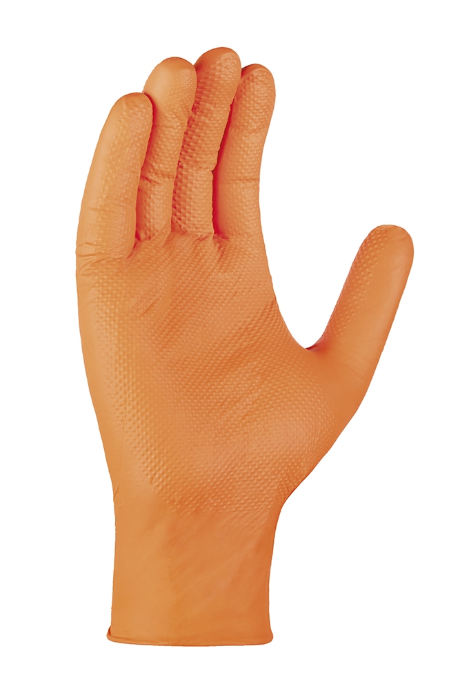 teXXor® Nitril-Einweg-Handschuhe DIAMOND GRIP
orange – Bild 3