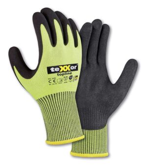 teXXor® topline Schnittschutz-Strickhandschuhe
BESANDETE NITRILBESCHICHTUNG