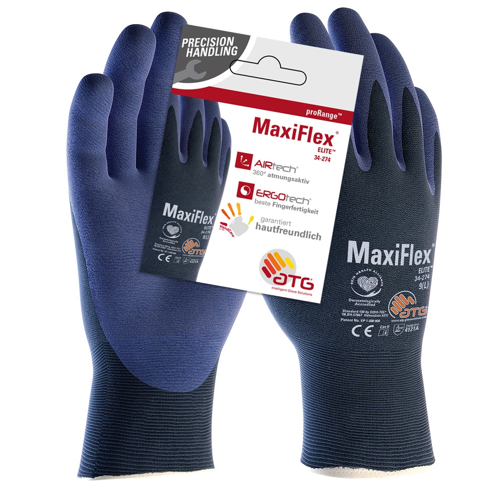 ATG® Nylon-Strickhandschuhe
MaxiFlex® Elite™ (34-274 HCT)