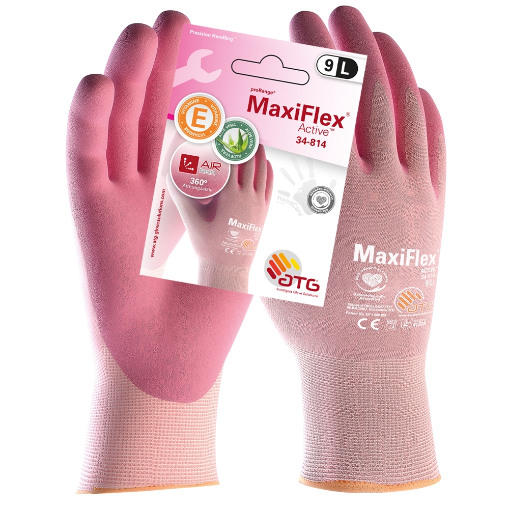 ATG® Nylon-Strickhandschuhe
MaxiFlex® Active™ (34-814 HCT)