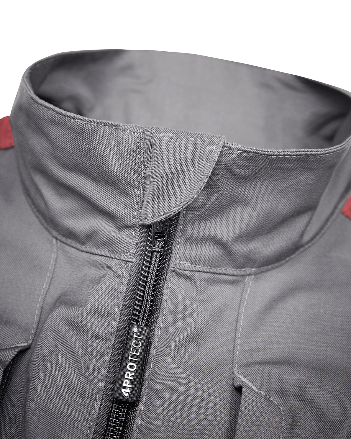 4PROTECT® Workwear Weste,
grau/rot, – Bild 5