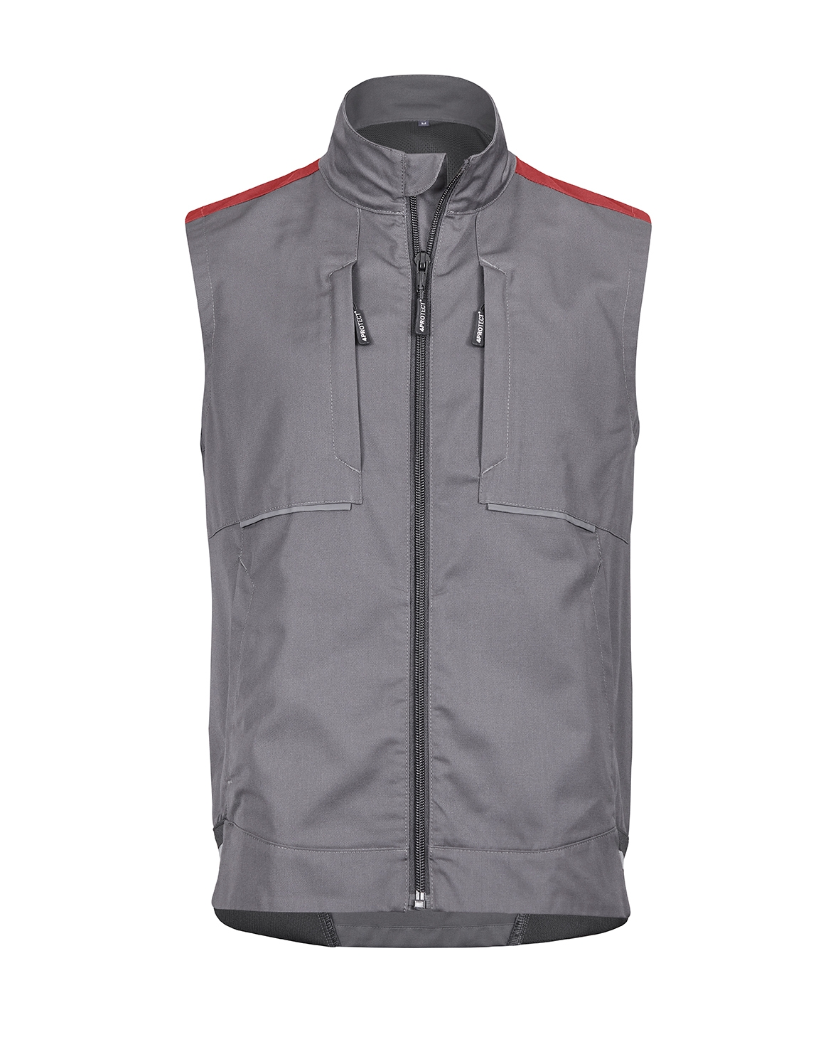 4PROTECT® Workwear Weste,
grau/rot,