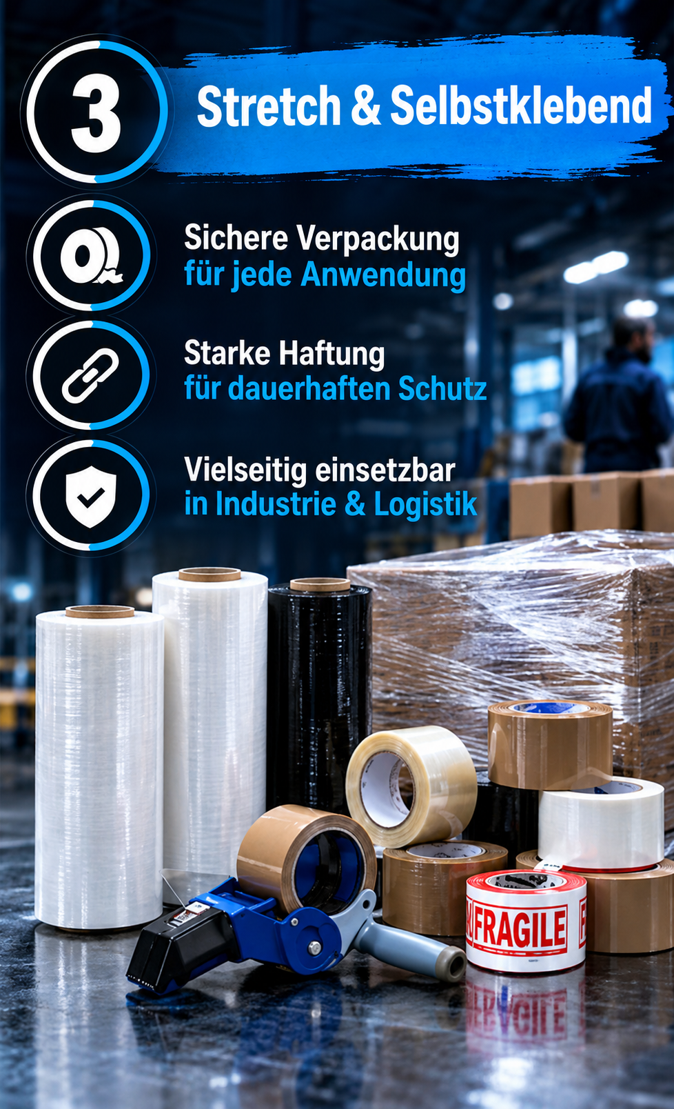 Stretch und Selbstklebend Karte