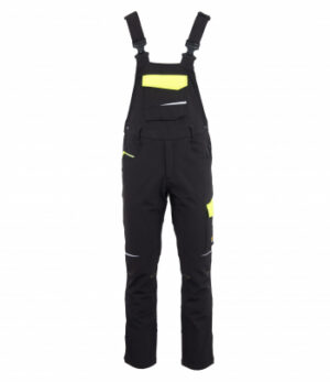 Seven Kings Rival Softshell-Latzhose gefüttert Schwarz/Gelb