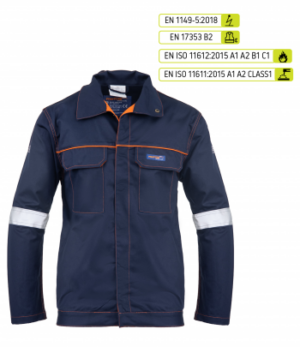 Profflam Antistatic Reflektierendes Sweatshirt Kat.ii