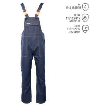 Profflam Antistatic Trägerhose Kat.ii