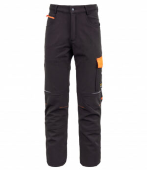 Seven Kings Rival Softshell-Hose gefüttert Schwarz/Orange